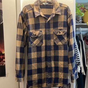 Blue and brown Flannel